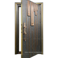 Philippines Craftsman Cast Aluminum Armored Cast Main Front Entrance Security Steel Door For Business Buildings